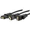 CAVO HDMI CABLE-5507/1.5 HIGH SPEED CON CONNETTORI ROTANTI DA 1,5 MT